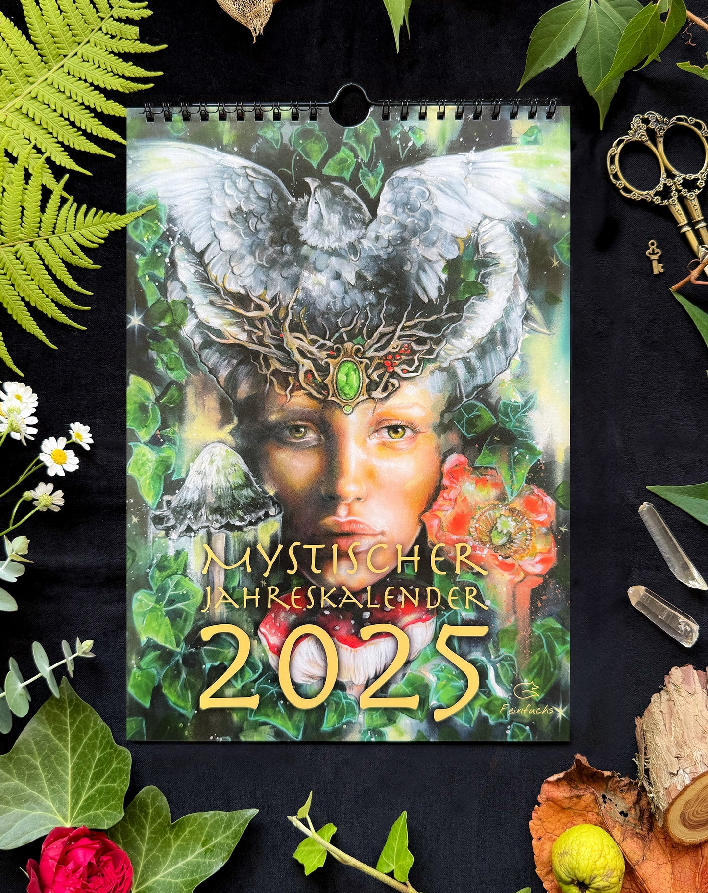 Mystischer Jahreskalender 2025, Kunstkalender Din A4