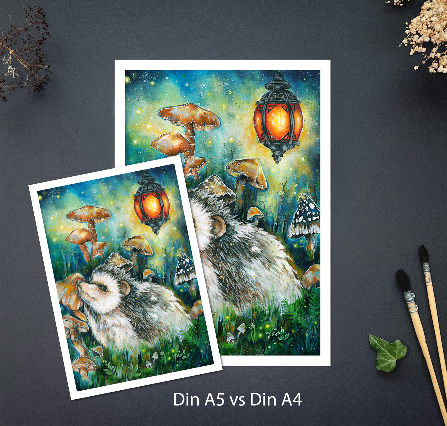Fine Art Print Waldzauber mit Igel