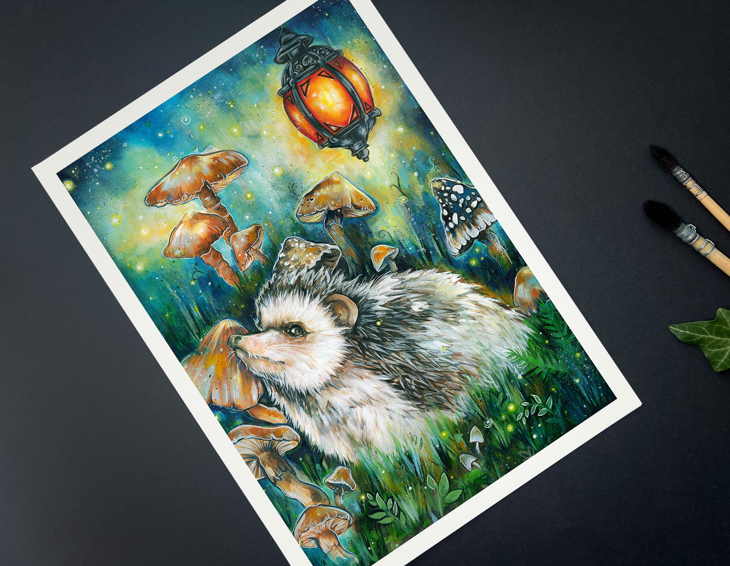 Fine Art Print Waldzauber mit Igel
