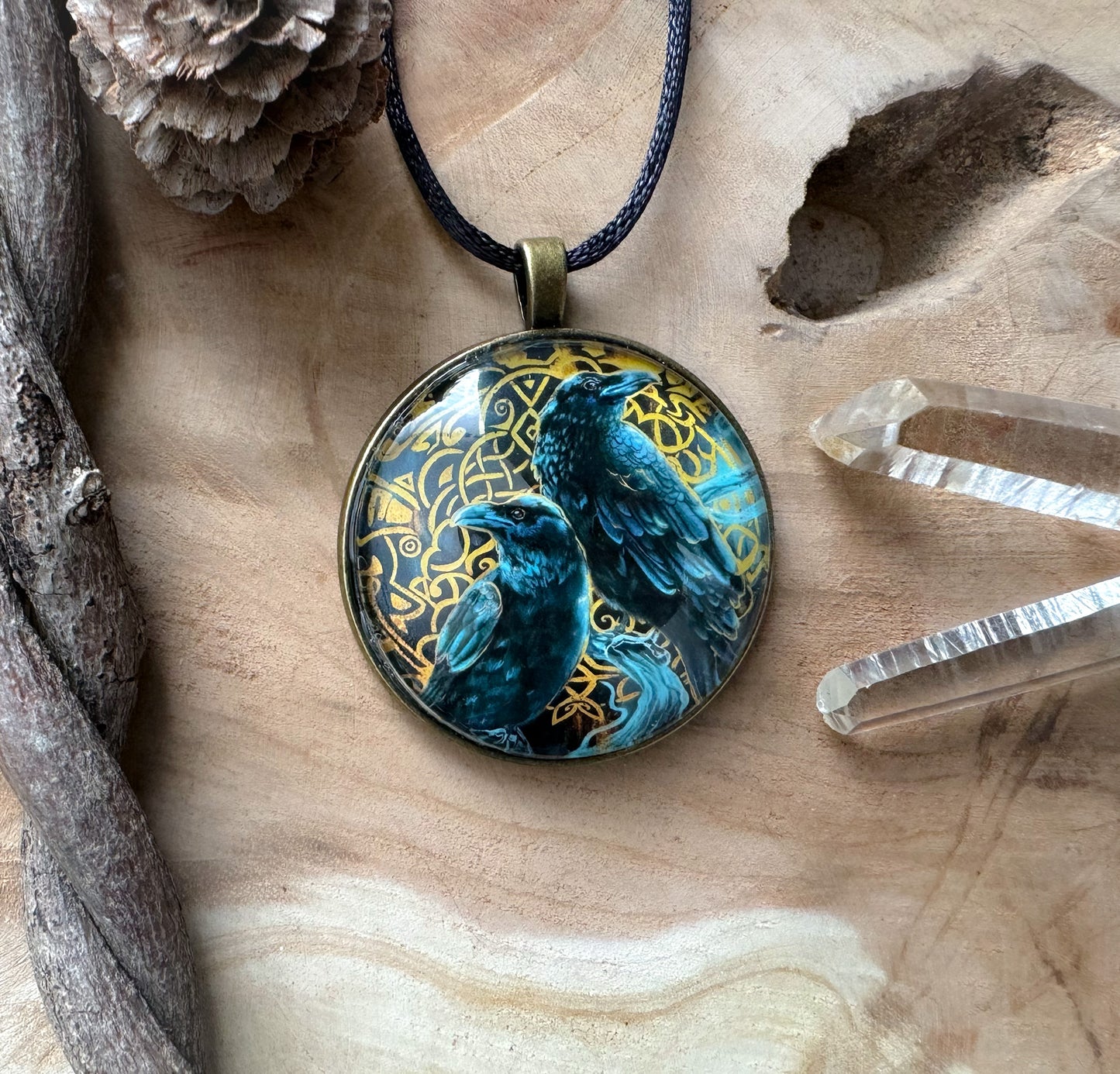 Schmuck Kette "Odins Raben"