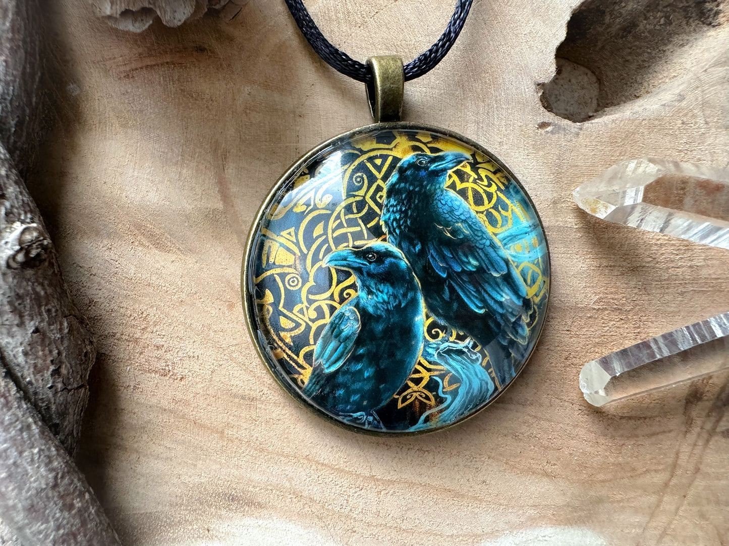Schmuck Kette "Odins Raben"