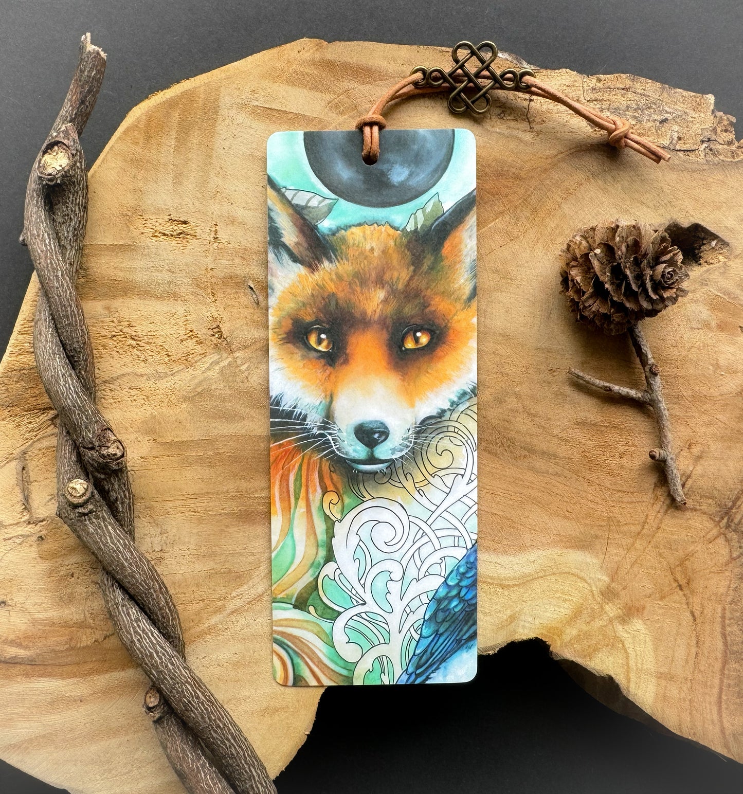 Fantasy Lesezeichen Fuchs, handgefertigt