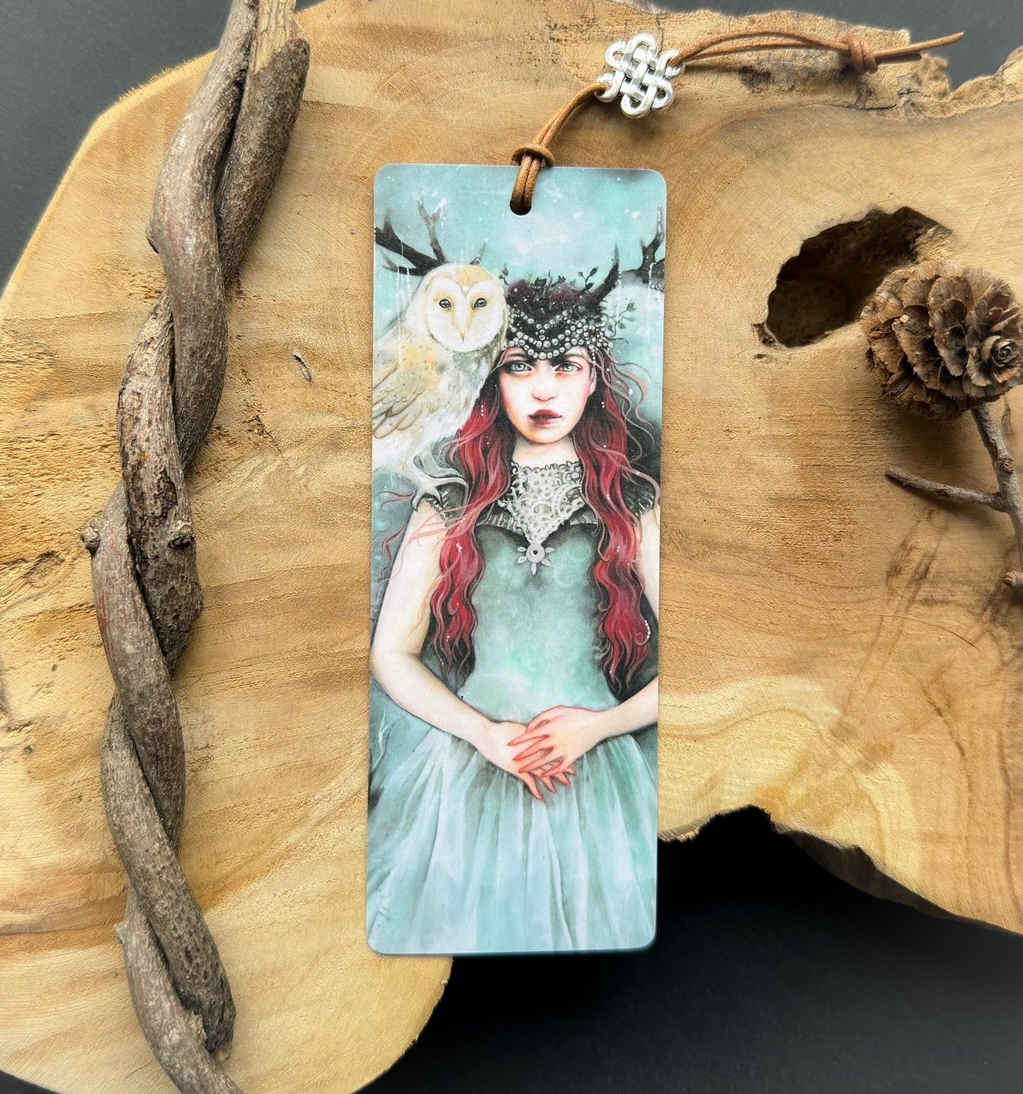 Fantasy Lesezeichen Göttin Skadi, handgefertigt