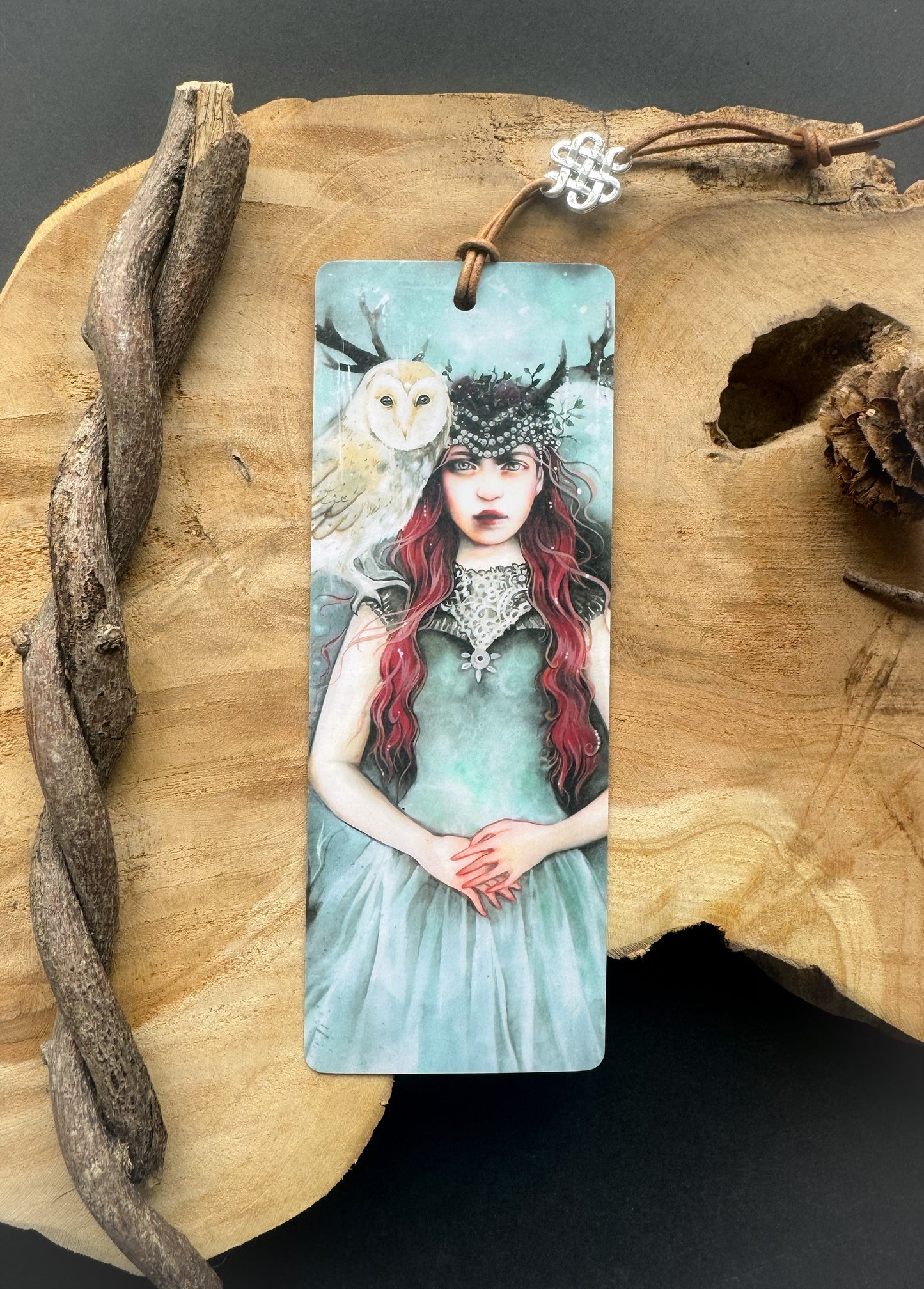 Fantasy Lesezeichen Göttin Skadi, handgefertigt