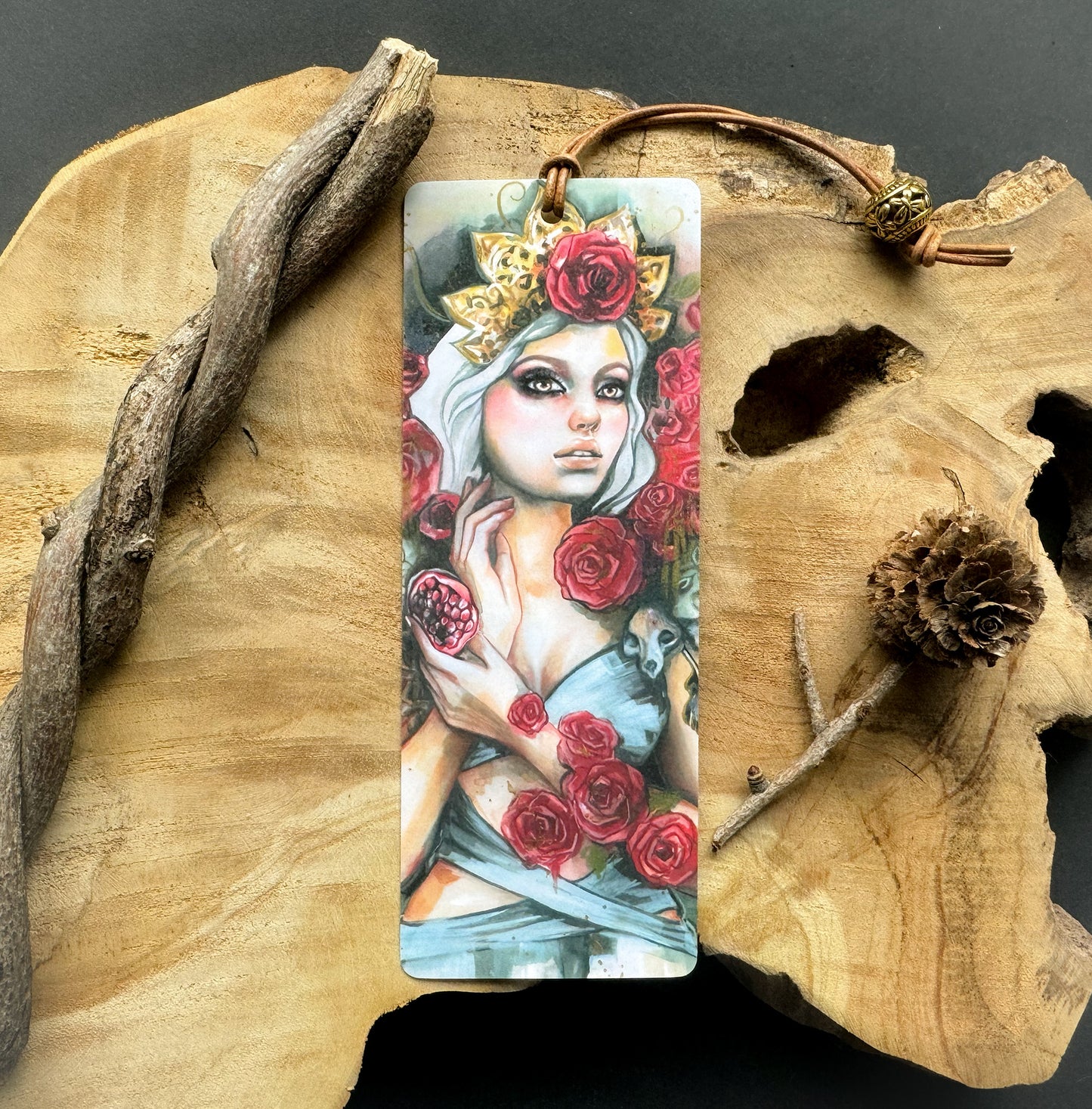 Fantasy Lesezeichen Persephone, handgefertigt