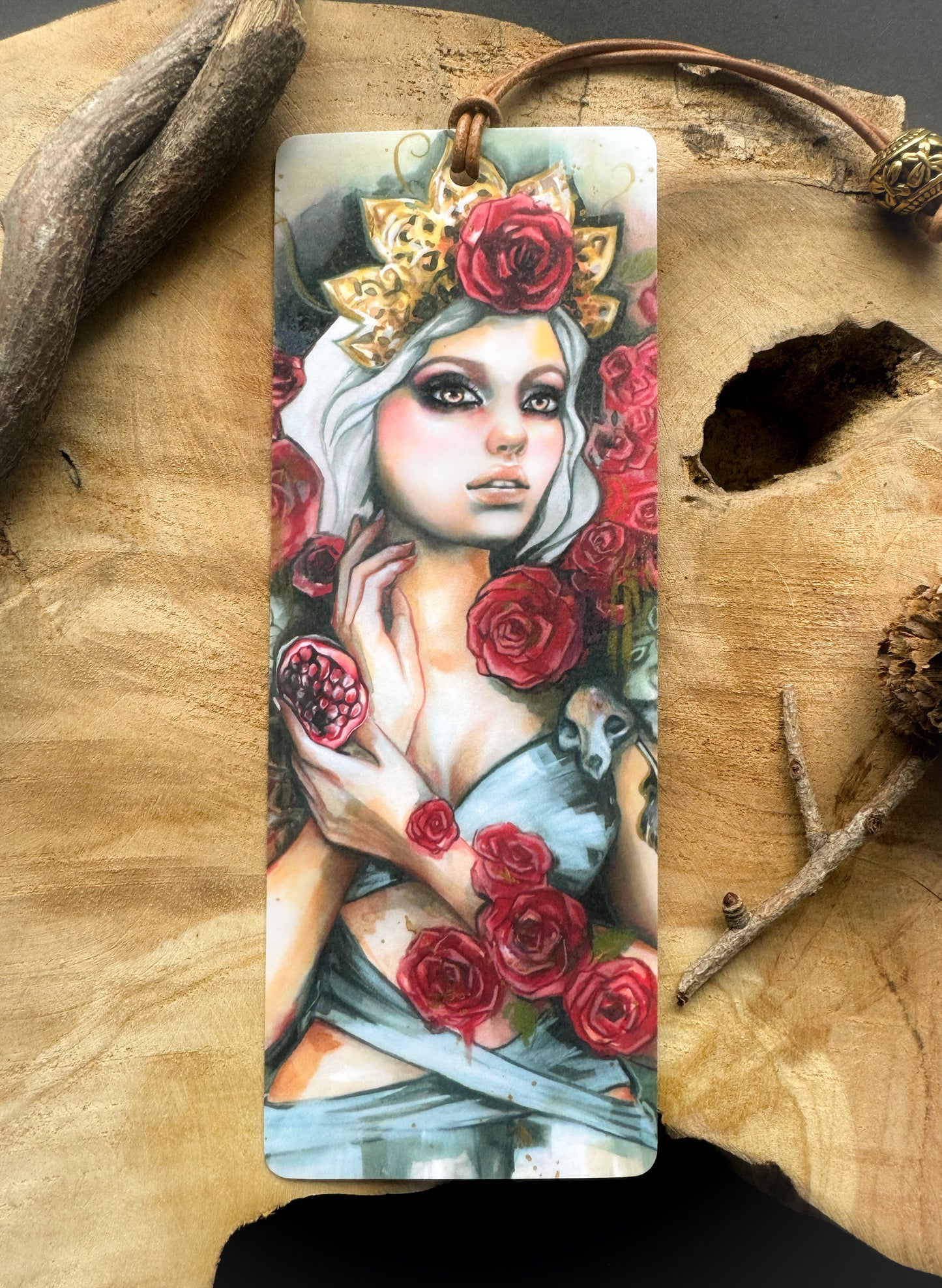 Fantasy Lesezeichen Persephone, handgefertigt