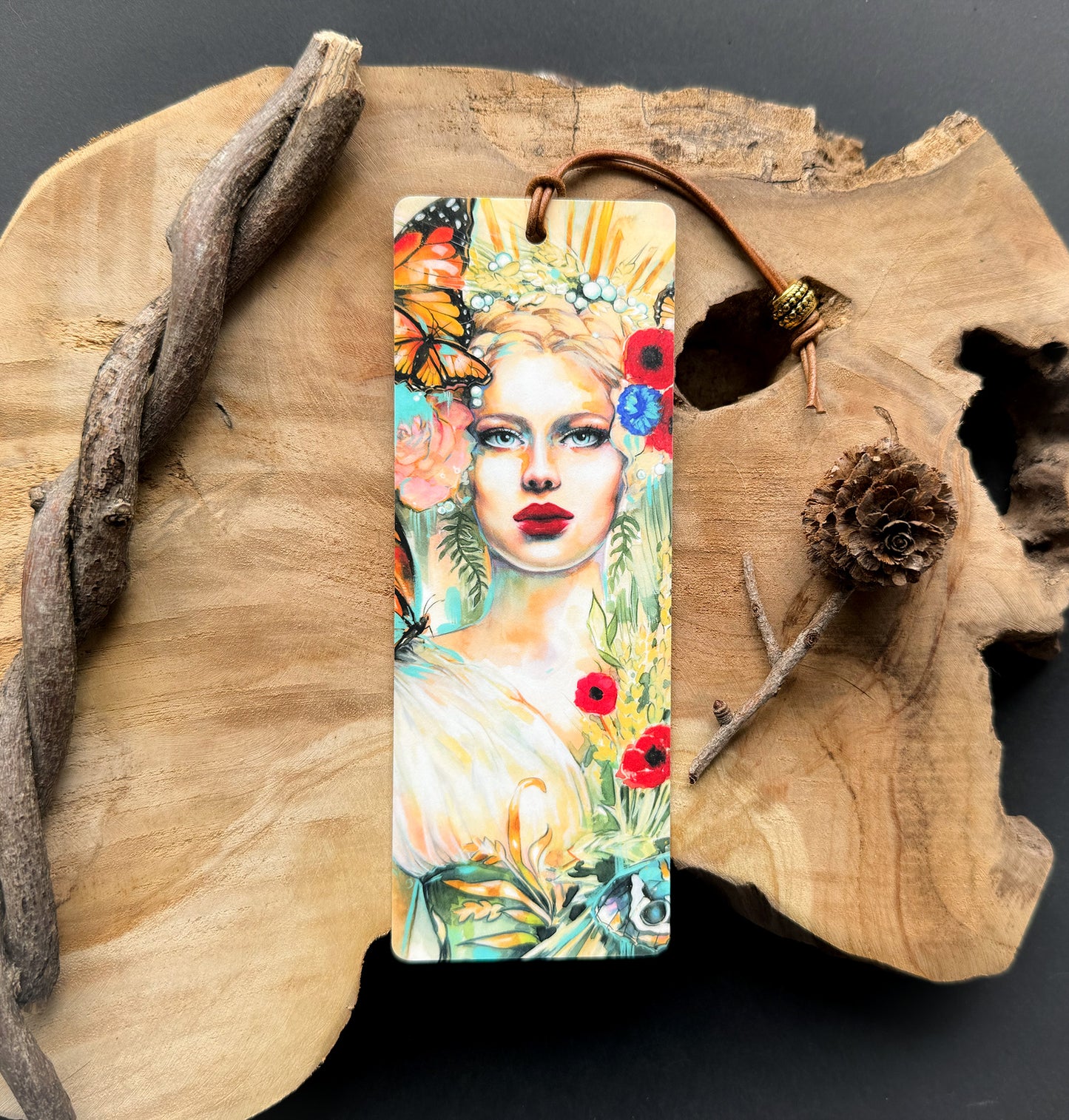 Fantasy Lesezeichen Demeter, handgefertigt