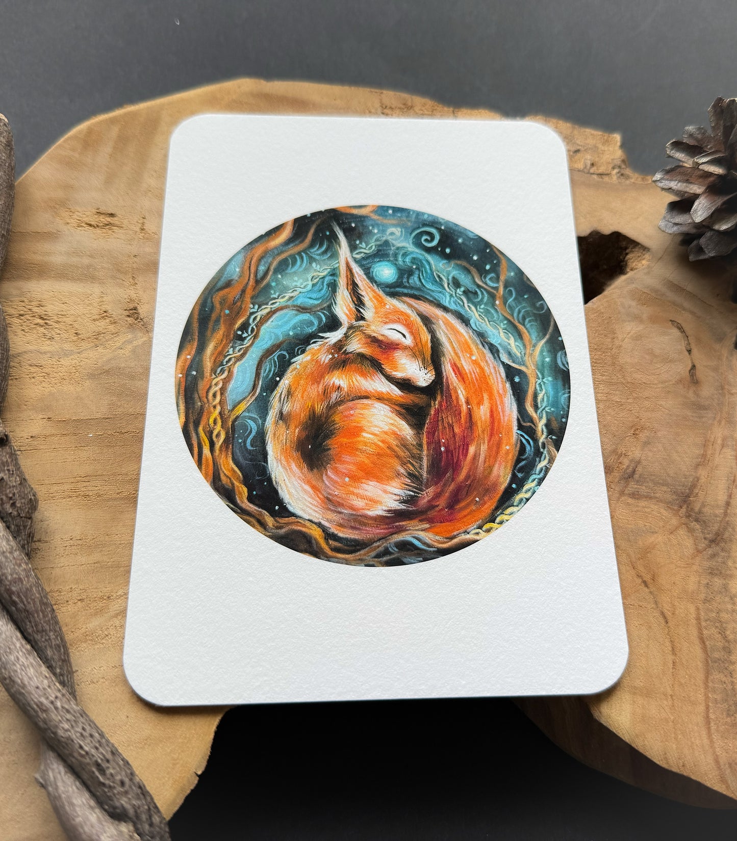 Kunstkarte Eichhörnchen