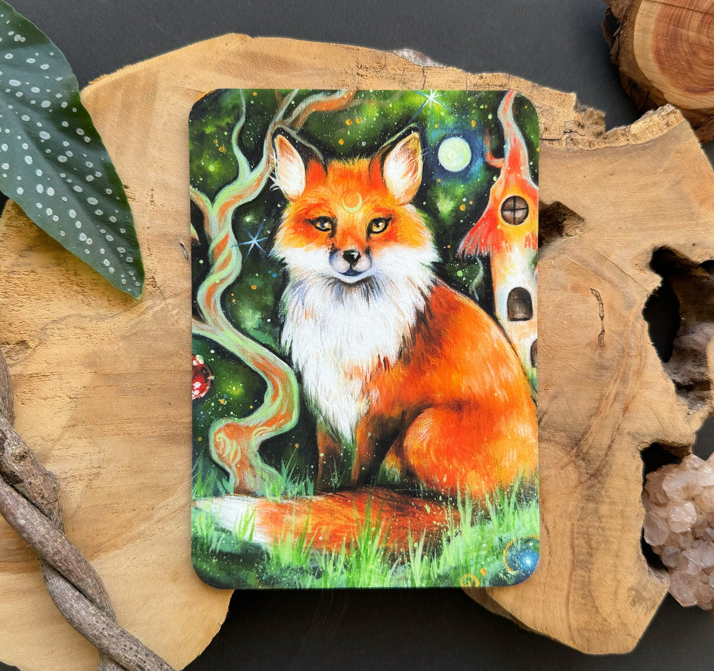 Kunstkarte Fuchs im Märchenwald