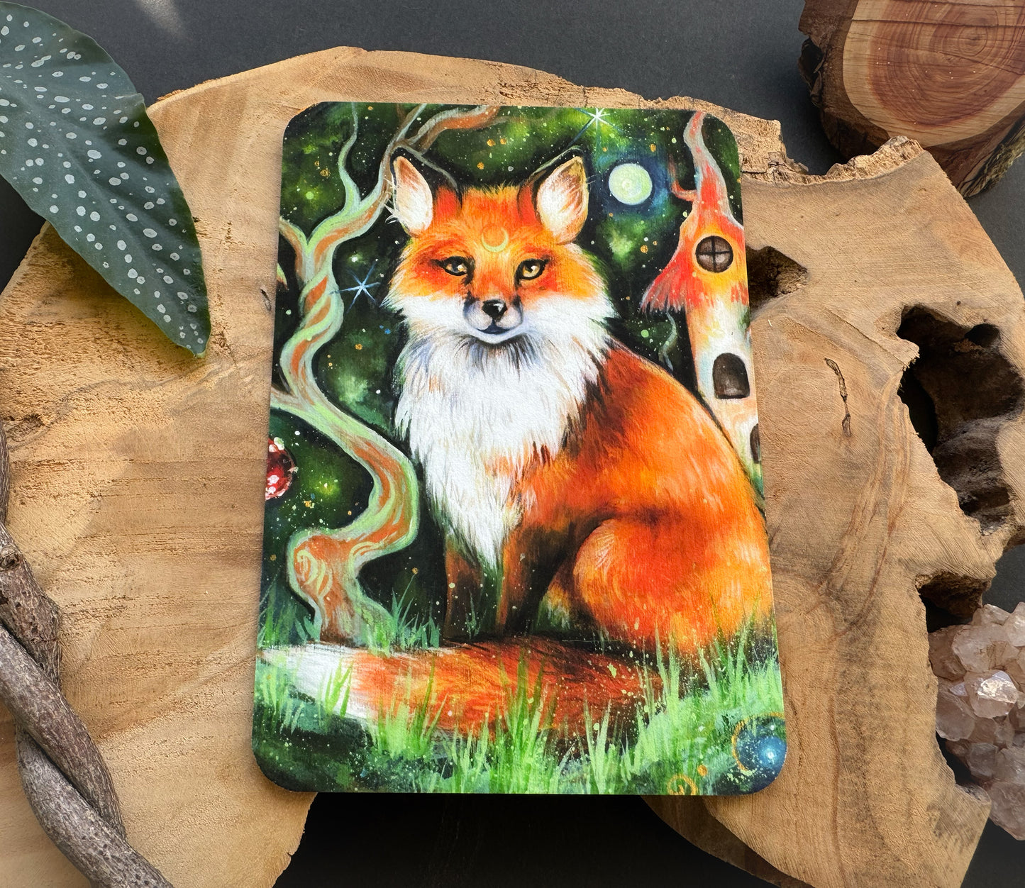 Kunstkarte Fuchs im Märchenwald
