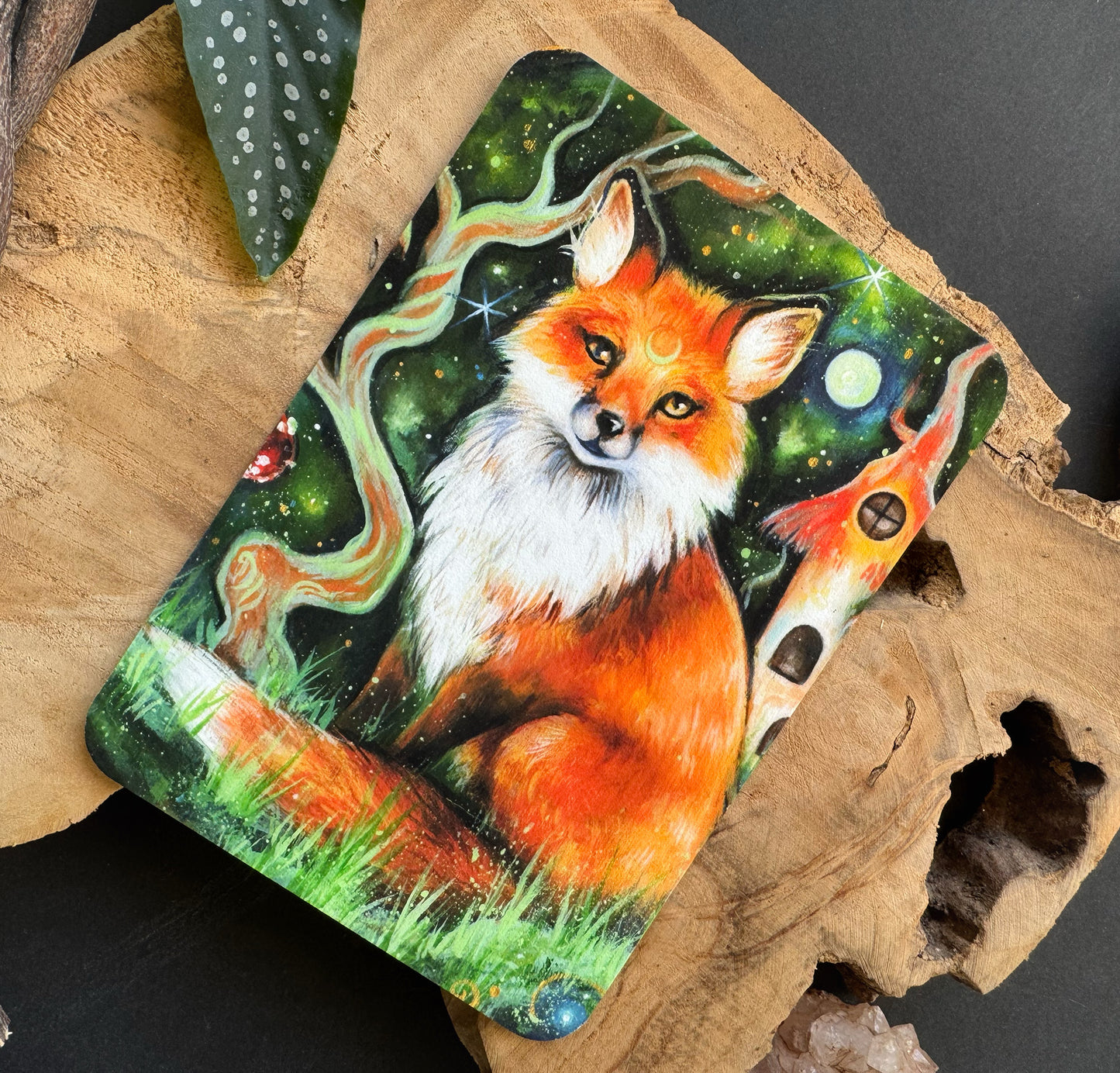 Kunstkarte Fuchs im Märchenwald