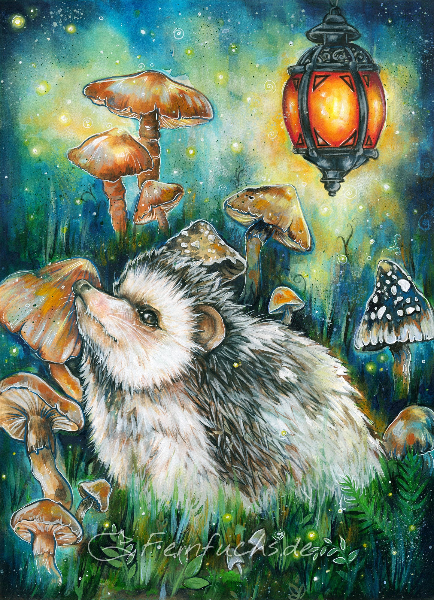 Fine Art Print Waldzauber mit Igel
