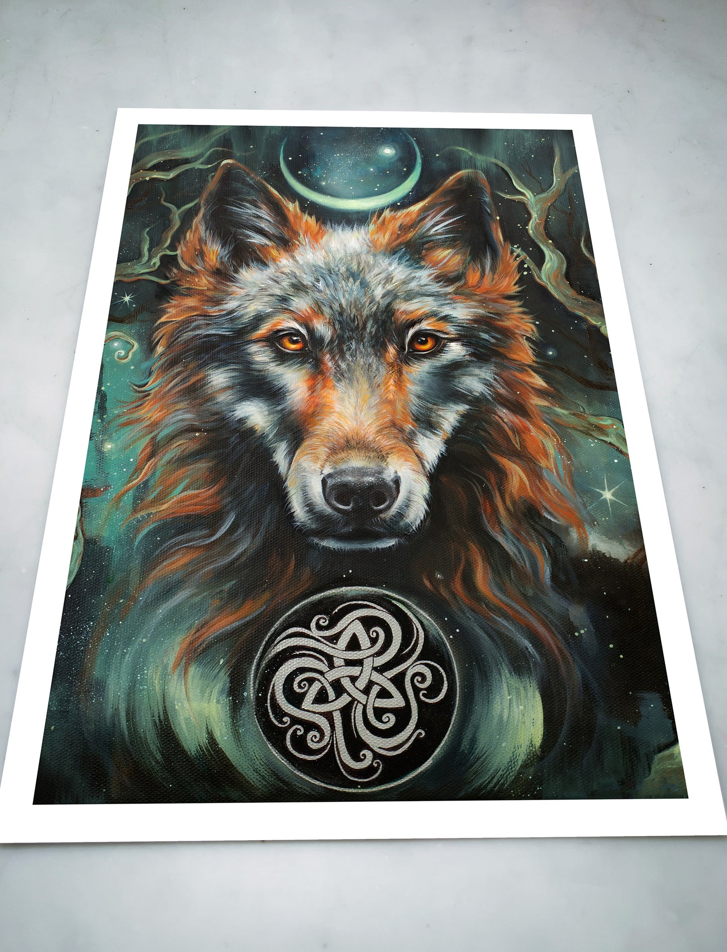 Fine Art Print Wolf - Nachtsänger