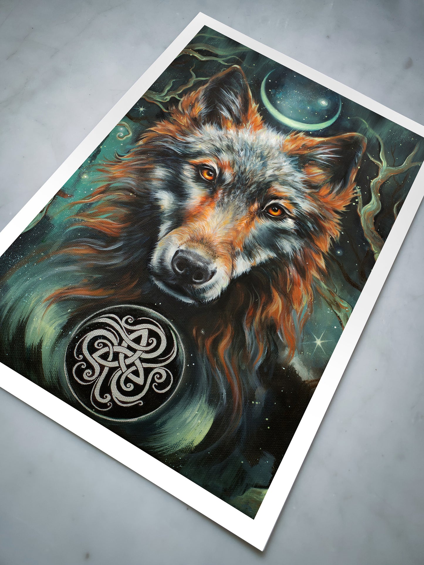 Fine Art Print Wolf - Nachtsänger