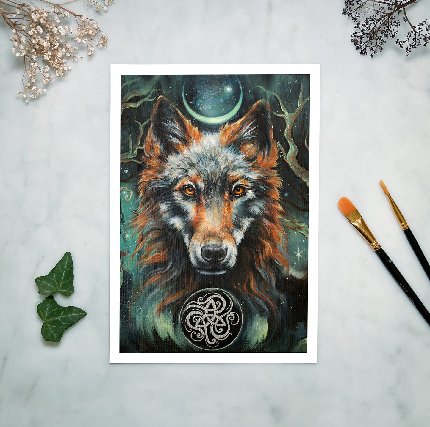 Fine Art Print Wolf - Nachtsänger