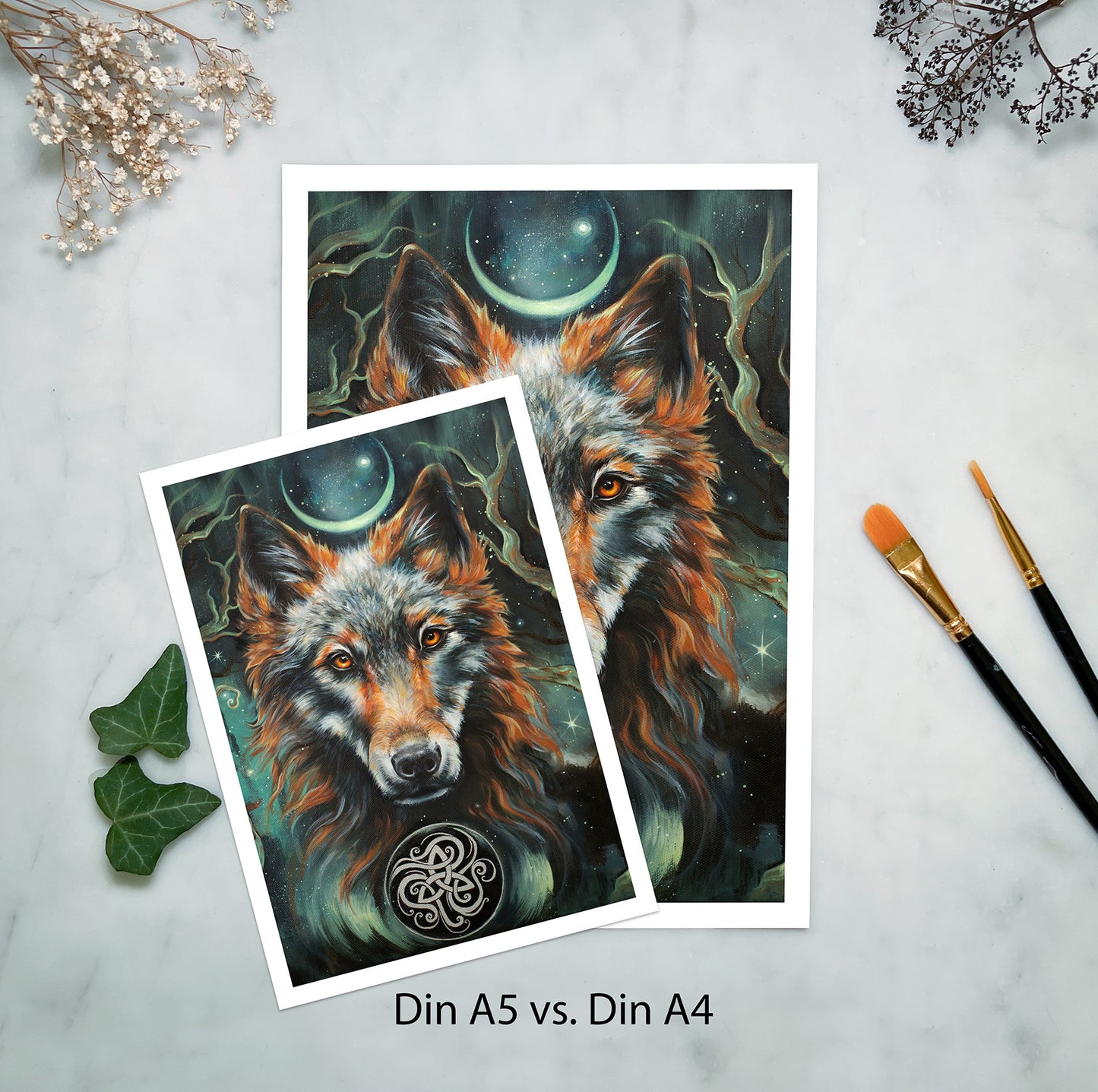 Fine Art Print Wolf - Nachtsänger