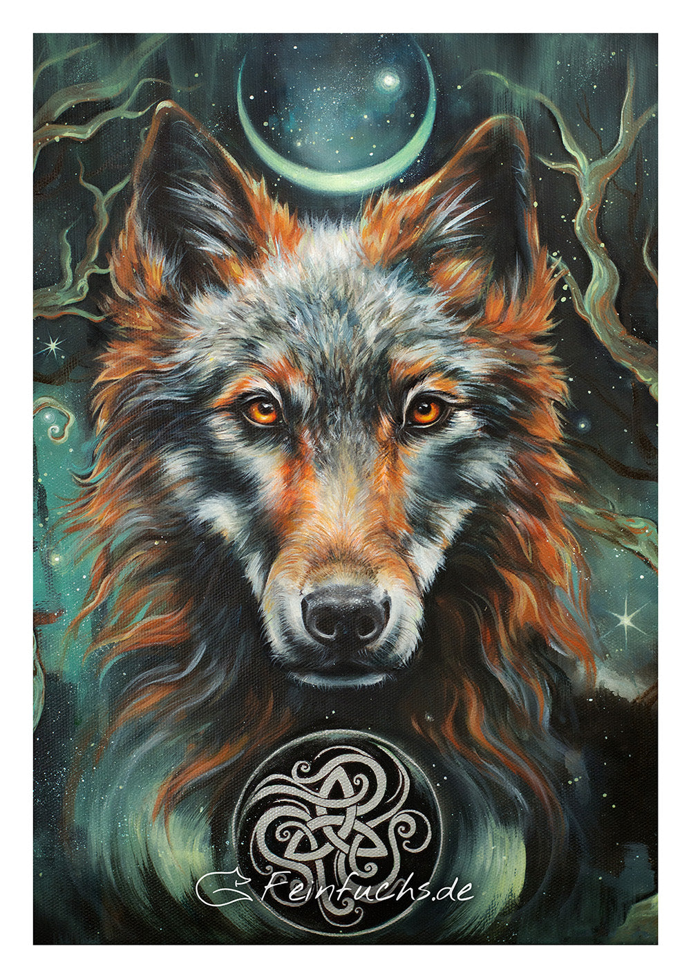 Fine Art Print Wolf - Nachtsänger