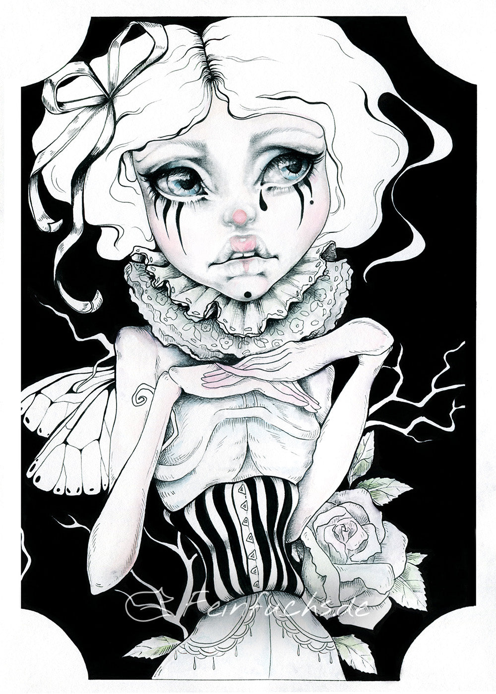 Fine Art Print Puppe Sad Bella