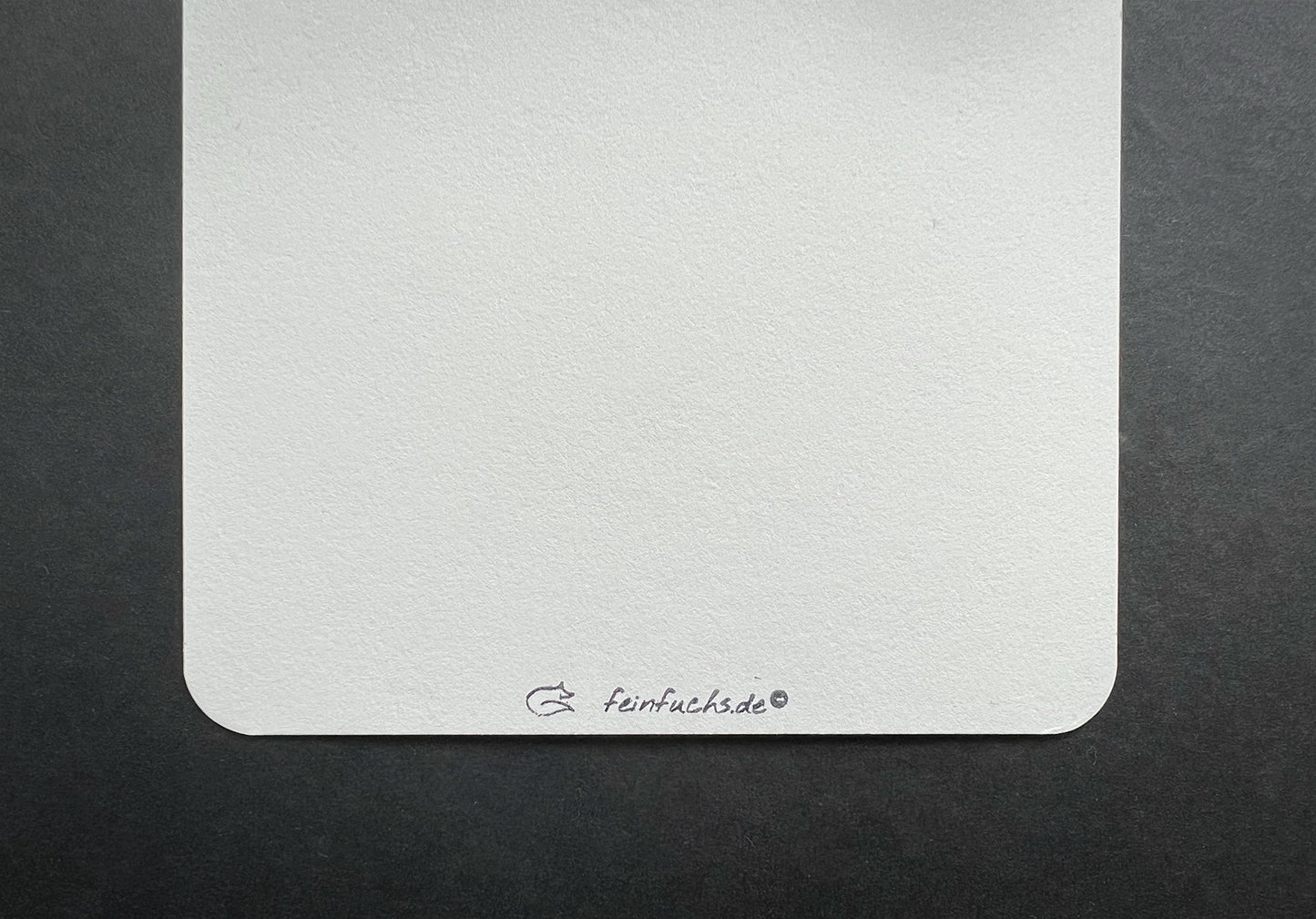 Mini Kunstdruck, Winterkarte, Schneefuchs