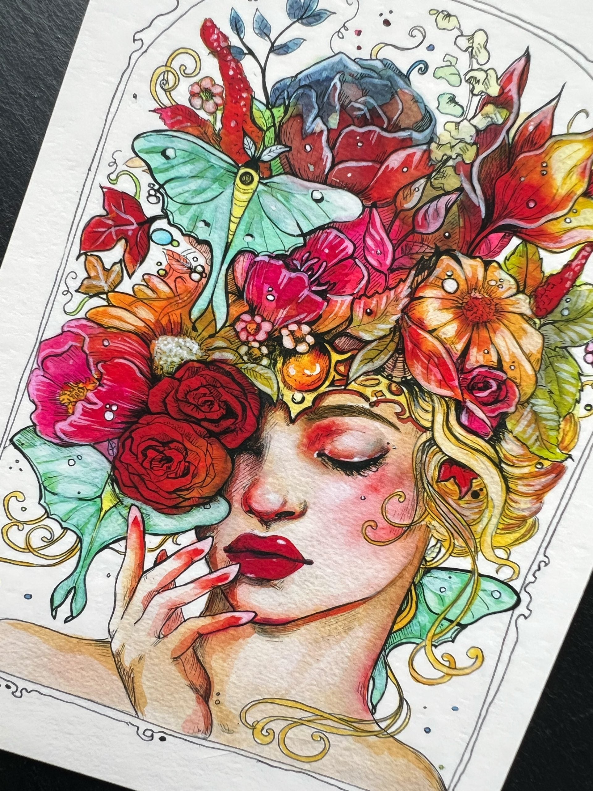 Produktfoto der Kunstkarte "Bouquet"