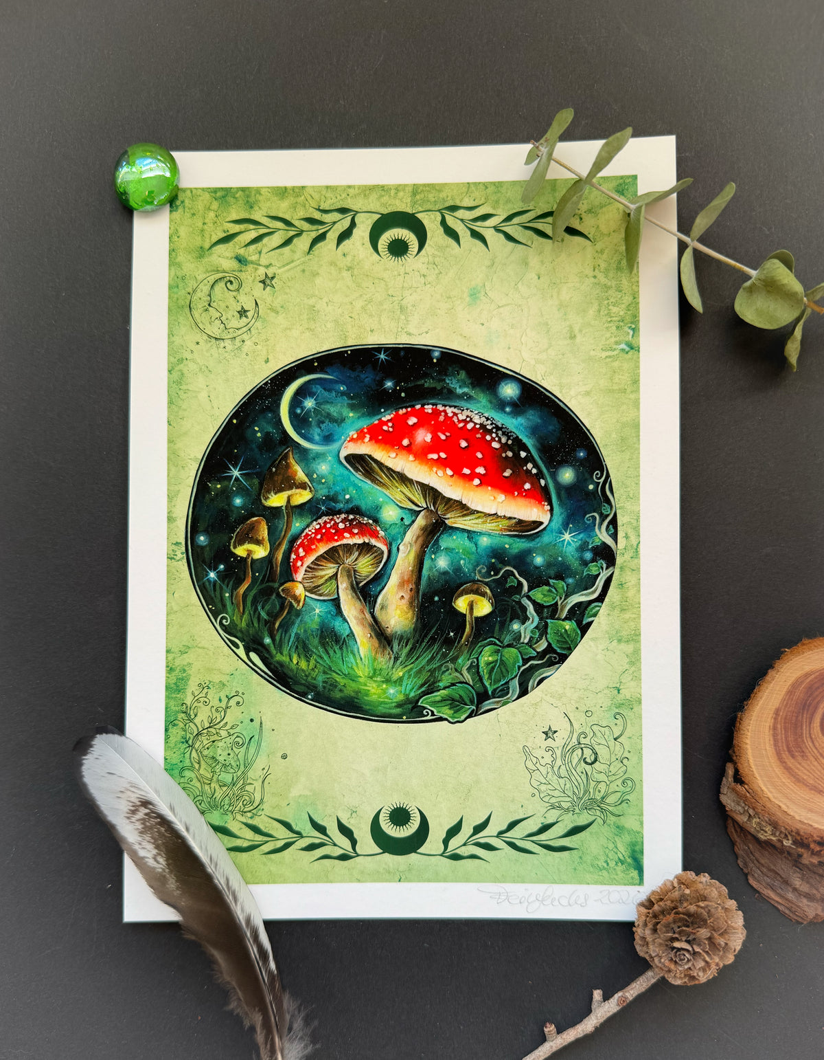 Fine Art Print Fliegenpilze